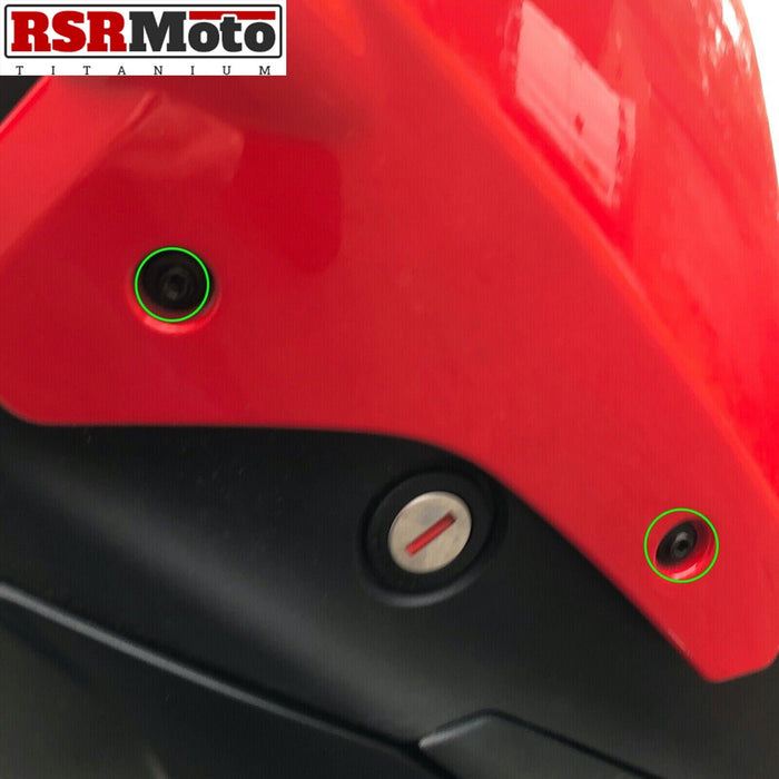 Ducati Streetfighter V2 Titanium Rear Fairing Seat Tail Unit Side Panel Screws
