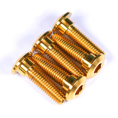 Kawasaki AR50 AR80 AR125 Titanium Front Brake Disc Rotor Bolts, All Models, Gold