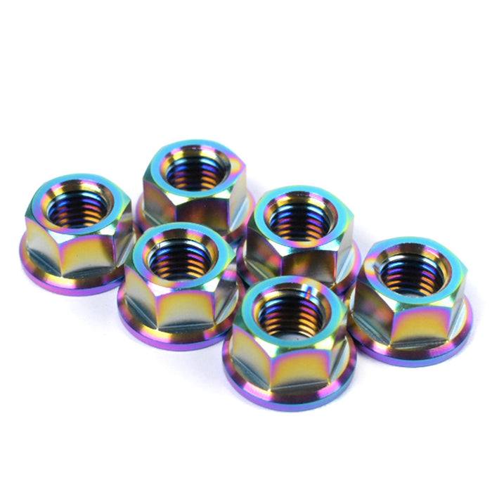 Honda CBR600RR Titanium Sprocket Nuts, 2003-2019, Multicolour / Rainbow