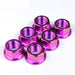 Honda CBR900RR, CBR929RR & CBR954RR Fireblade Titanium Sprocket Nuts, 2000-2003, Purple 2