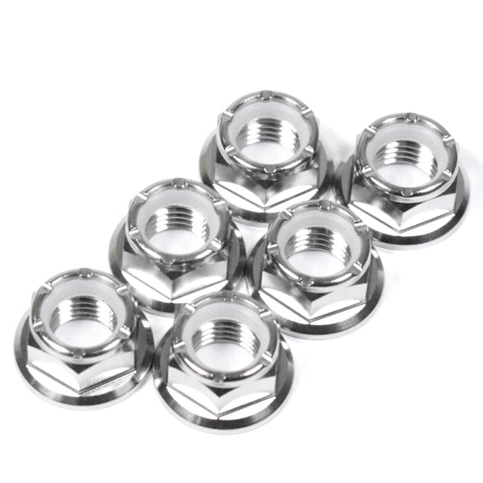 Suzuki Hayabusa GSXR1300R Titanium Nyloc Sprocket Nuts, 1999-2007