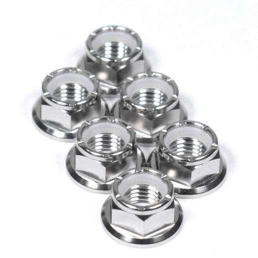 Suzuki Hayabusa GSXR1300R Titanium Nyloc Sprocket Nuts, 1999-2007