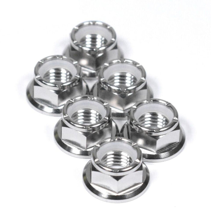 Suzuki Hayabusa GSXR1300R Titanium Nyloc Sprocket Nuts, 1999-2007
