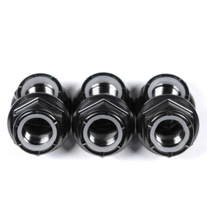 Suzuki Hayabusa GSXR1300R Titanium Sprocket Nuts, 1999-2007, Black