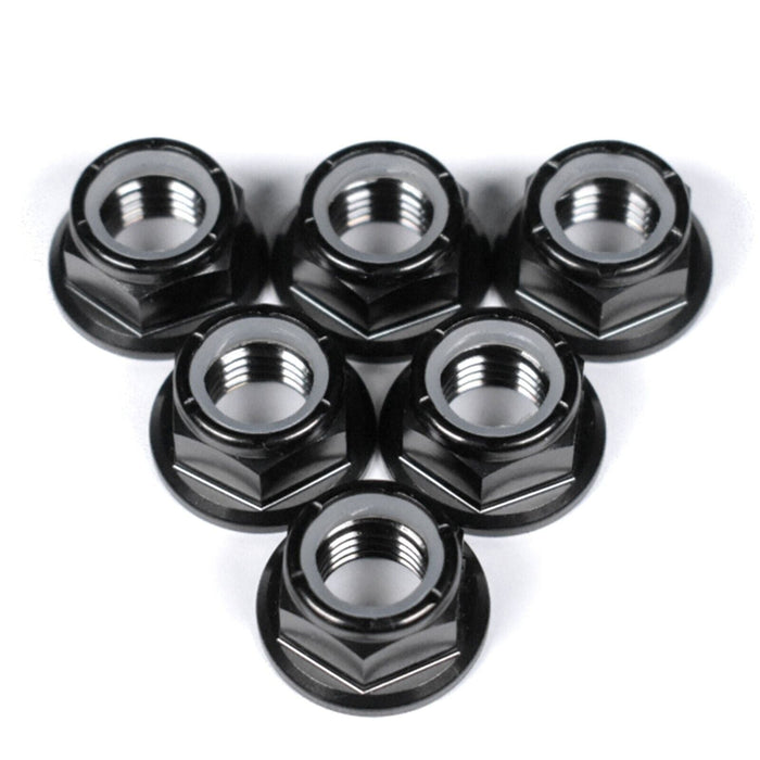 Suzuki Hayabusa GSXR1300R Titanium Sprocket Nuts, 1999-2007, Black
