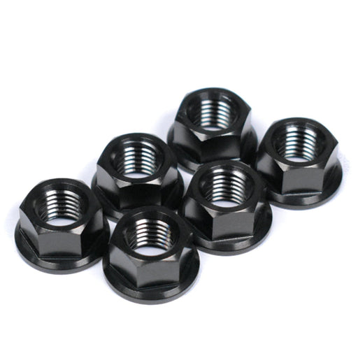 Suzuki Hayabusa GSXR1300R Titanium Sprocket Nuts, Black