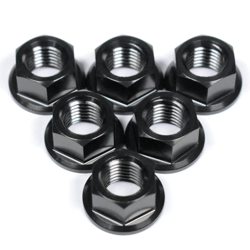 Suzuki Hayabusa GSXR1300R Titanium Sprocket Nuts, Black