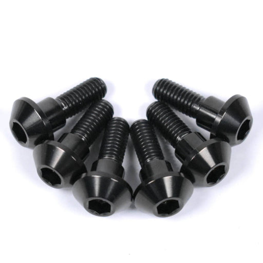 Yamaha FJR1300 (03-10) FZ6 Fazer (04-09) Titanium Rear Disc Rotor Bolts, Black