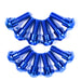 Yamaha FZS1000 Fazer 1000 Titanium Front Brake Disc Rotor Bolts, 1998-2005, Blue