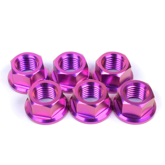 Yamaha MT-09, MT-09SP (14-20) & XSR900 (16-21) Titanium Sprocket Nuts, Purple 3