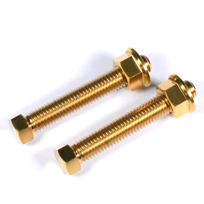 Yamaha MT-09 & SP, Tracer 9, XSR900 & GP Titanium Chain Adjusters Adjustment Bolts, Gold