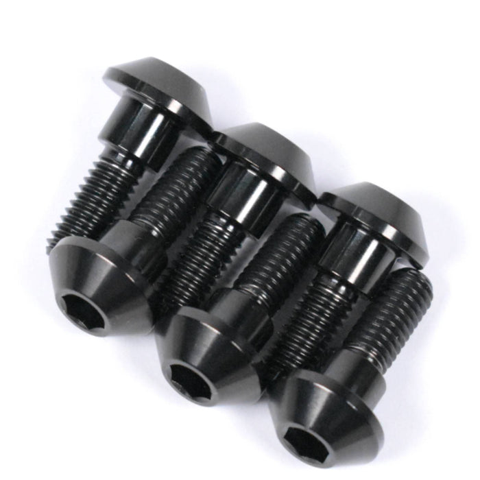 Yamaha R1 Titanium Rear Disc Rotor Bolts, 1998-2003, 4XV / 5JJ / 5PW (Also R7), Black