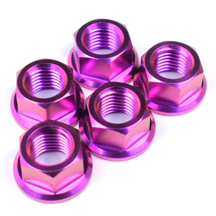 Yamaha R6 Titanium Sprocket Nuts, 1999-2002, Purple