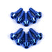 Yamaha R7 YZF-R7 Titanium Front Brake Disc Rotor Bolts, 2022 Onwards, Blue