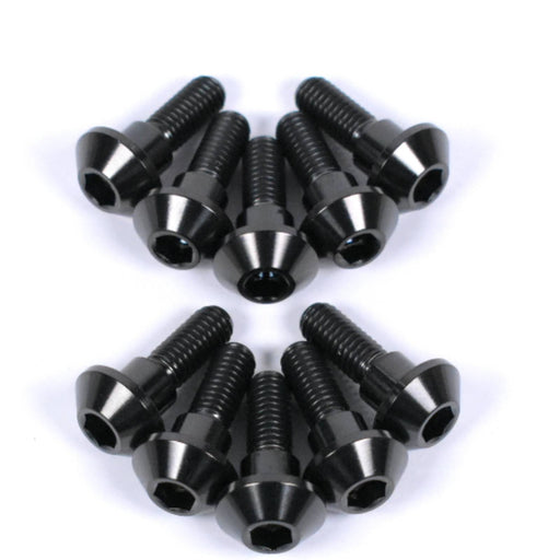 Yamaha XSR700 XSR900 / GP Titanium Front Brake Disc Rotor Bolts, 2016-2025, Black