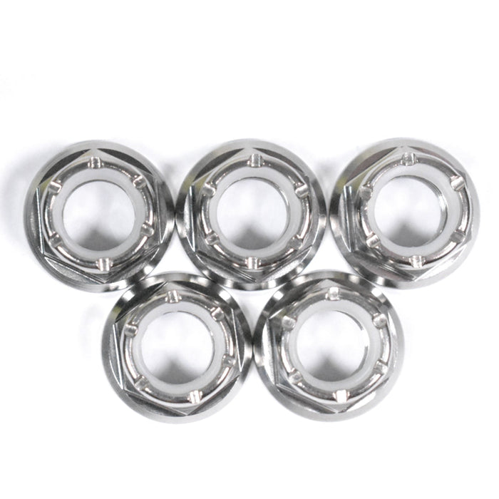 Suzuki GSX1400 Titanium Nyloc Self Locking Sprocket Nuts, 2002-2008