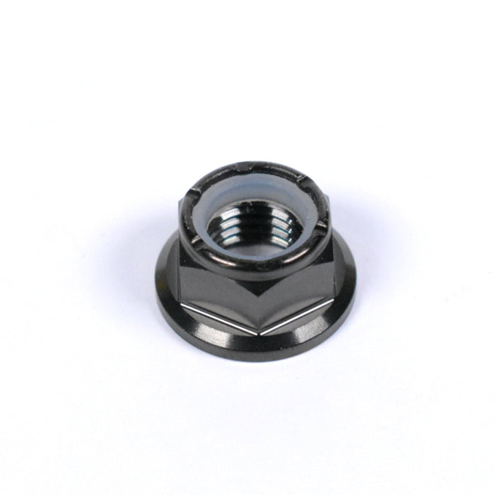 M10 Titanium Nyloc Self Locking Nut M10x1.25, Black