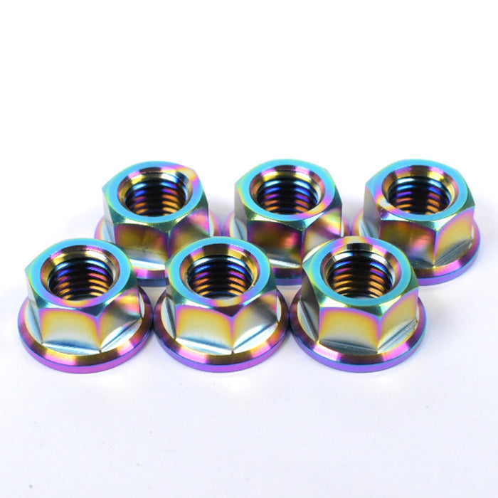 Yamaha R9 YZF-R9 Titanium Sprocket Nuts, 2025 Onwards, Multicolour / Rainbow