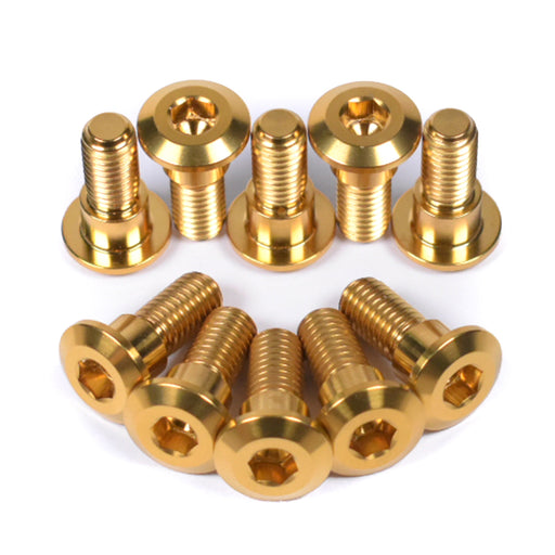Suzuki GSX-8R GSX-8S GSX-8T GSX-8TT Titanium Front Brake Disc Bolts, Gold