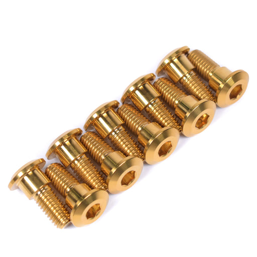 Suzuki GSX-8R GSX-8S GSX-8T GSX-8TT Titanium Brake Disc Bolts, Gold