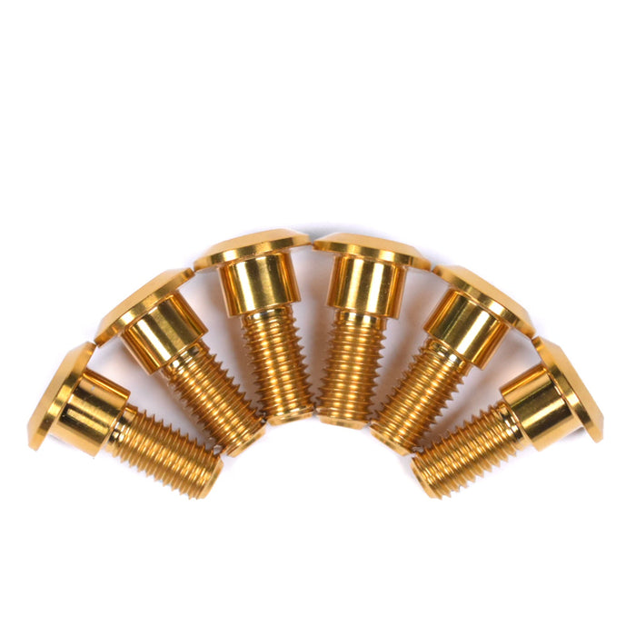 Suzuki GSX-8R GSX-8S GSX-8T GSX-8TT Titanium Rear Brake Disc Bolts, Gold