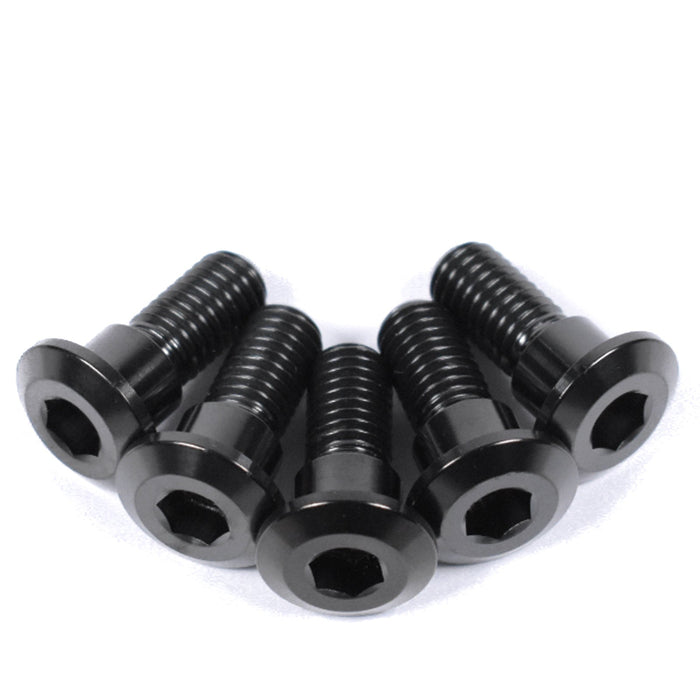 Suzuki GSX-8R GSX-8S GSX-8T GSX-8TT Titanium Rear Brake Disc Bolts, Black