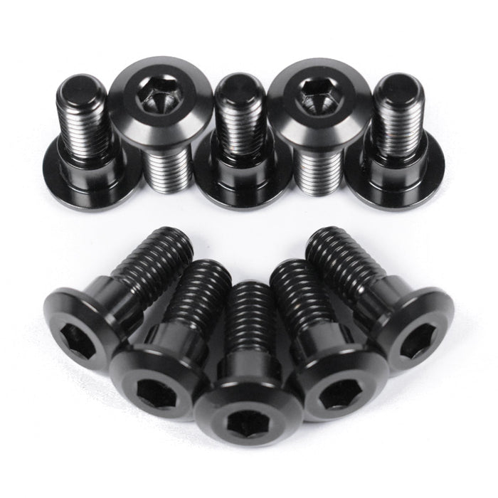 Suzuki GSX-8R GSX-8S GSX-8T GSX-8TT Titanium Front Brake Disc Bolts, Black