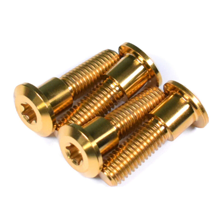 Triumph 675 Daytona / Daytona R Titanium Rear Brake Disc Rotor Bolts, 2006-2017, Gold 