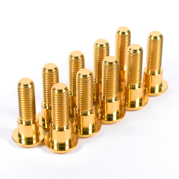 Triumph Trident & Daytona 660 Titanium Front Brake Disc Rotor Bolts, 2021 Onwards (Hex Drive), Gold
