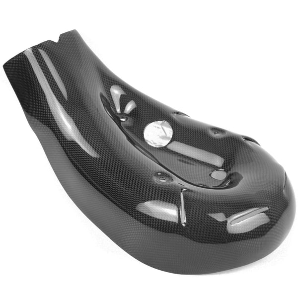 Ducati 899 1199 Panigale 100% Carbon Fibre Exhaust Heat Shield (Plain Gloss) | RSR Moto - RSR Moto