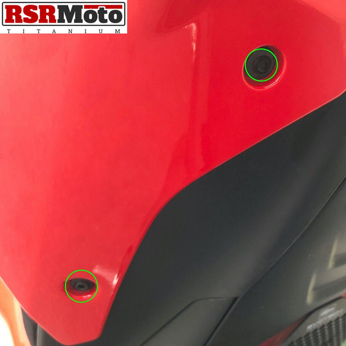 Ducati Panigale V4 V4S V4R Titanium Rear Tail Fairing Side Panel Screws Bolts
