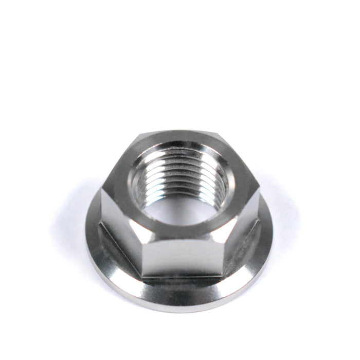 M10 Titanium Hex Flange Nut – Drilled For Lockwire – X1.5 Pitch – CNC Ultralight RaceTi