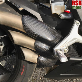 MV Agusta 675 800 F3 (13-17) Brutale (13-15) Dragster (14-17) 100% Carbon Fibre Exhaust Heat Shield (Plain Gloss) | RSR Moto - RSR Moto