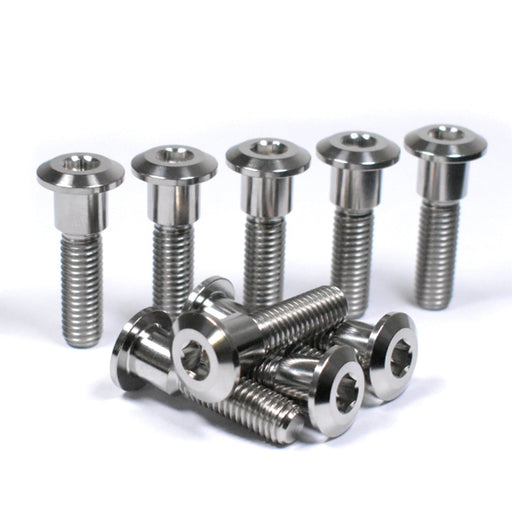 Suzuki Titanium Front Brake Disc Rotor Bolts, M8x1.25x33