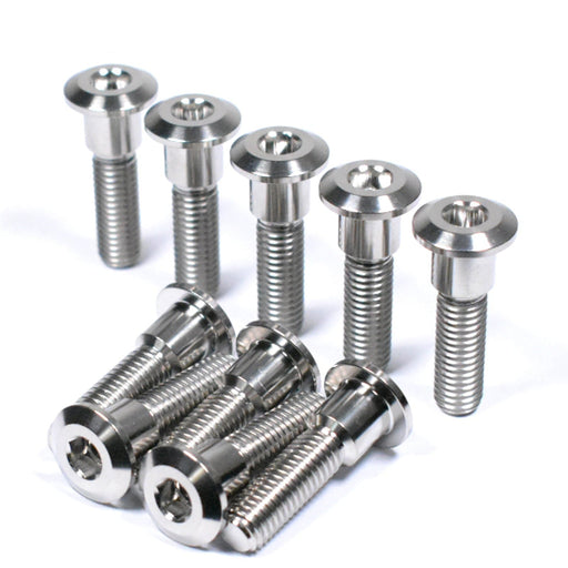 Suzuki Titanium Front Brake Disc Rotor Bolts, M8x1.25x33
