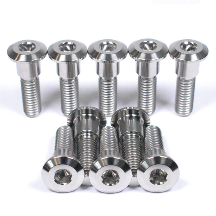 Triumph 675 Street Triple R RX Titanium Front Brake Disc Rotor Bolts, 2008, 2009, 2010, 2011, 2012, 2013, 2014, 2015, 2016, 2017