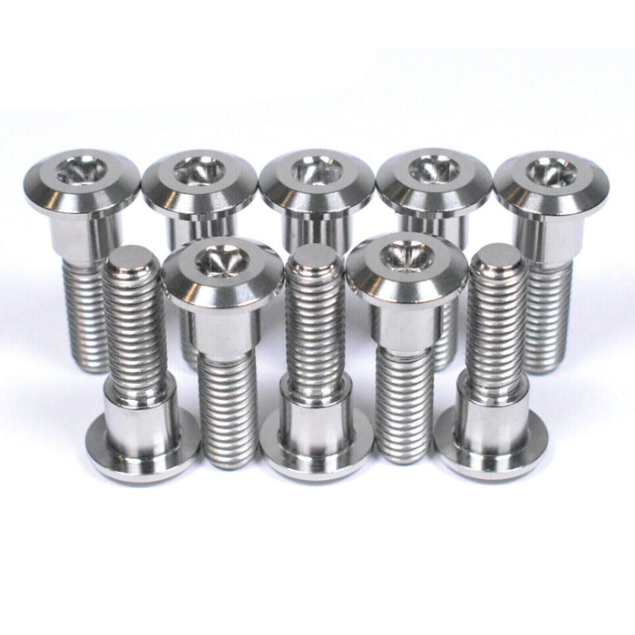 Triumph 675 Street Triple R RX Titanium Front Brake Disc Rotor Bolts, 2008, 2009, 2010, 2011, 2012, 2013, 2014, 2015, 2016, 2017