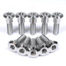 Triumph 675 Street Triple R RX Titanium Front Brake Disc Rotor Bolts, 2008, 2009, 2010, 2011, 2012, 2013, 2014, 2015, 2016, 2017