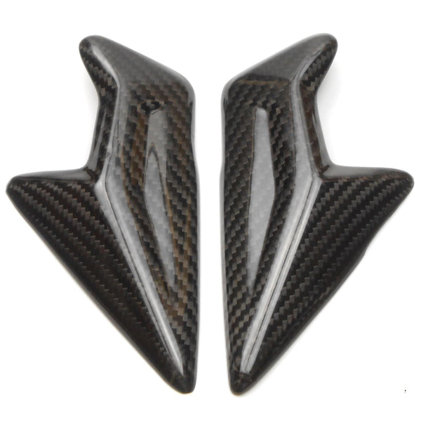 Triumph 765 Street Triple 100% Carbon Fibre Headstock Infill Panels, 2017-2020 (Twill Gloss) | RSR Moto - RSR Moto