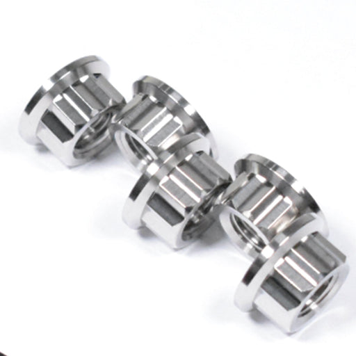 Yamaha R1 R1M Titanium 12 Point Rear Sprocket Nuts, 2015, 2016, 2017, 2018, 2019, 2020, 2021, 2022
